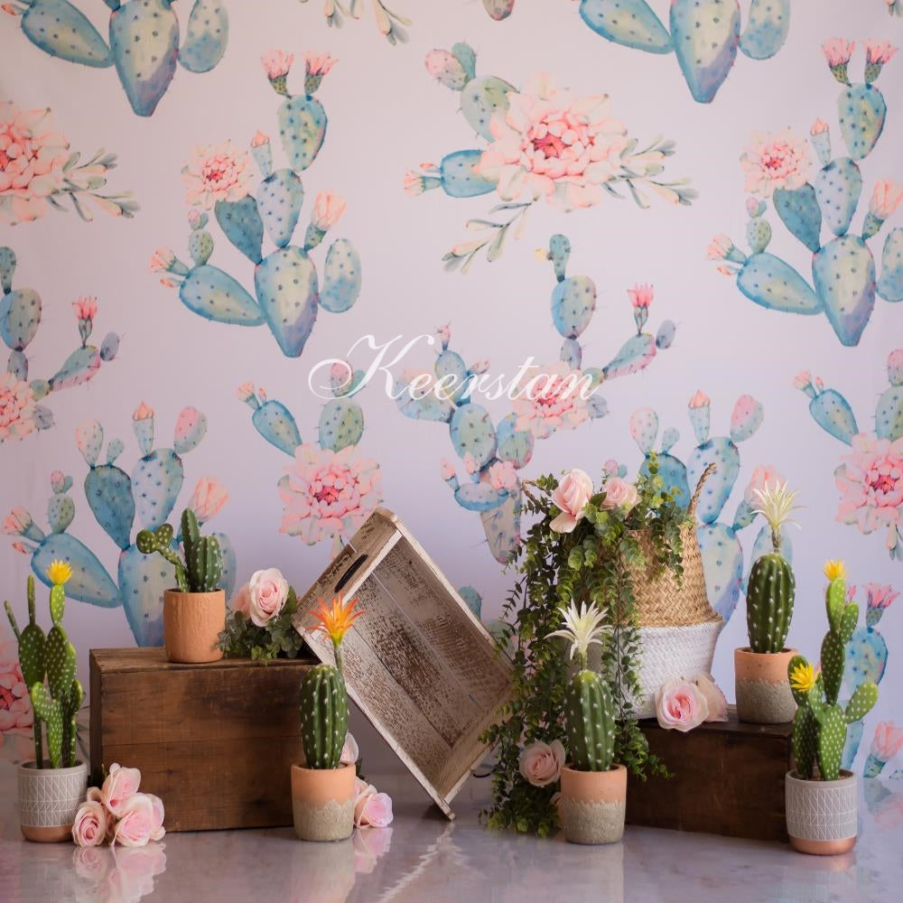 Kate Emmas Cactus Children Backdrop Designed by Keerstan Jessop -UK