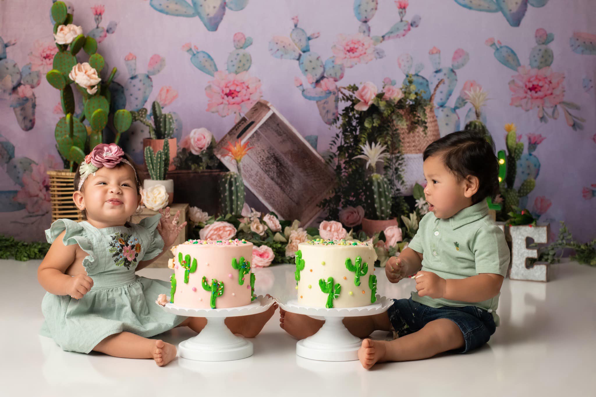 Kate Emmas Cactus Children Backdrop Designed by Keerstan Jessop -UK