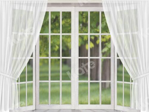 Katebackdrop£ºKate Window View White Curtain Spring Backdrop Designed by JS Photography