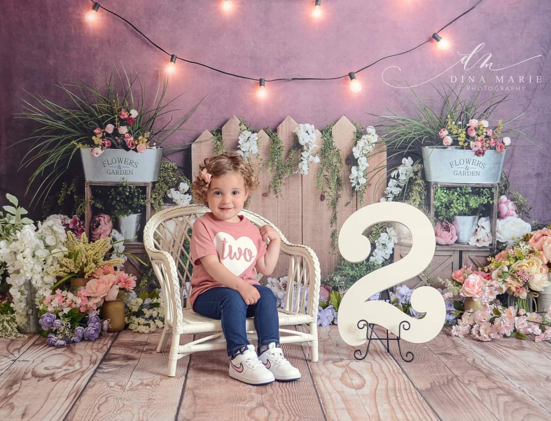 Kate Flower Garden Lights Backdrop Designed by Megan Leigh Photography -UK