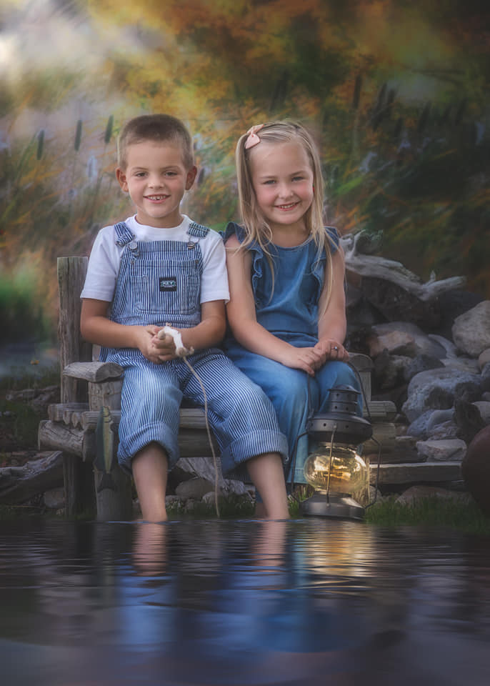 Kate Fine Art Cattails Backdrop for Photography Designed by Lisa Granden -UK