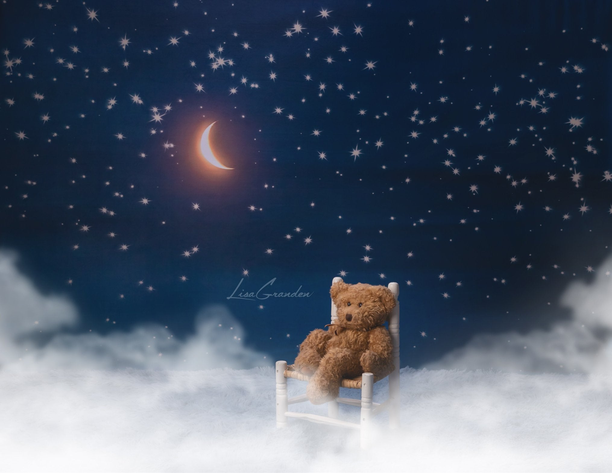 Kate Moon&Stars Backdrop for Photography Designed by Lisa Granden -UK