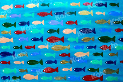 Kate Sea of fish Backdrop for Photography Designed By Leann West -UK