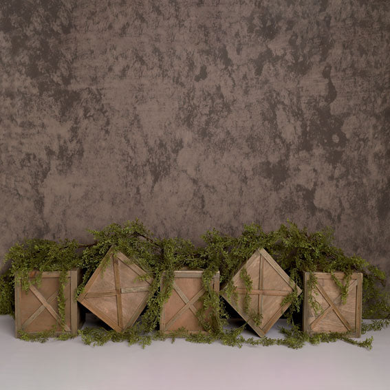 Kate Spring Brown Crates Backdrop Designed by Melissa King -UK
