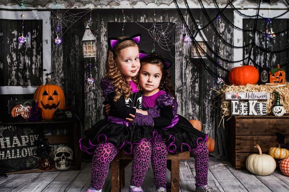 Kate Spooky Halloween Barn Backdrop Designed by Mandy Ringe Photography -UK