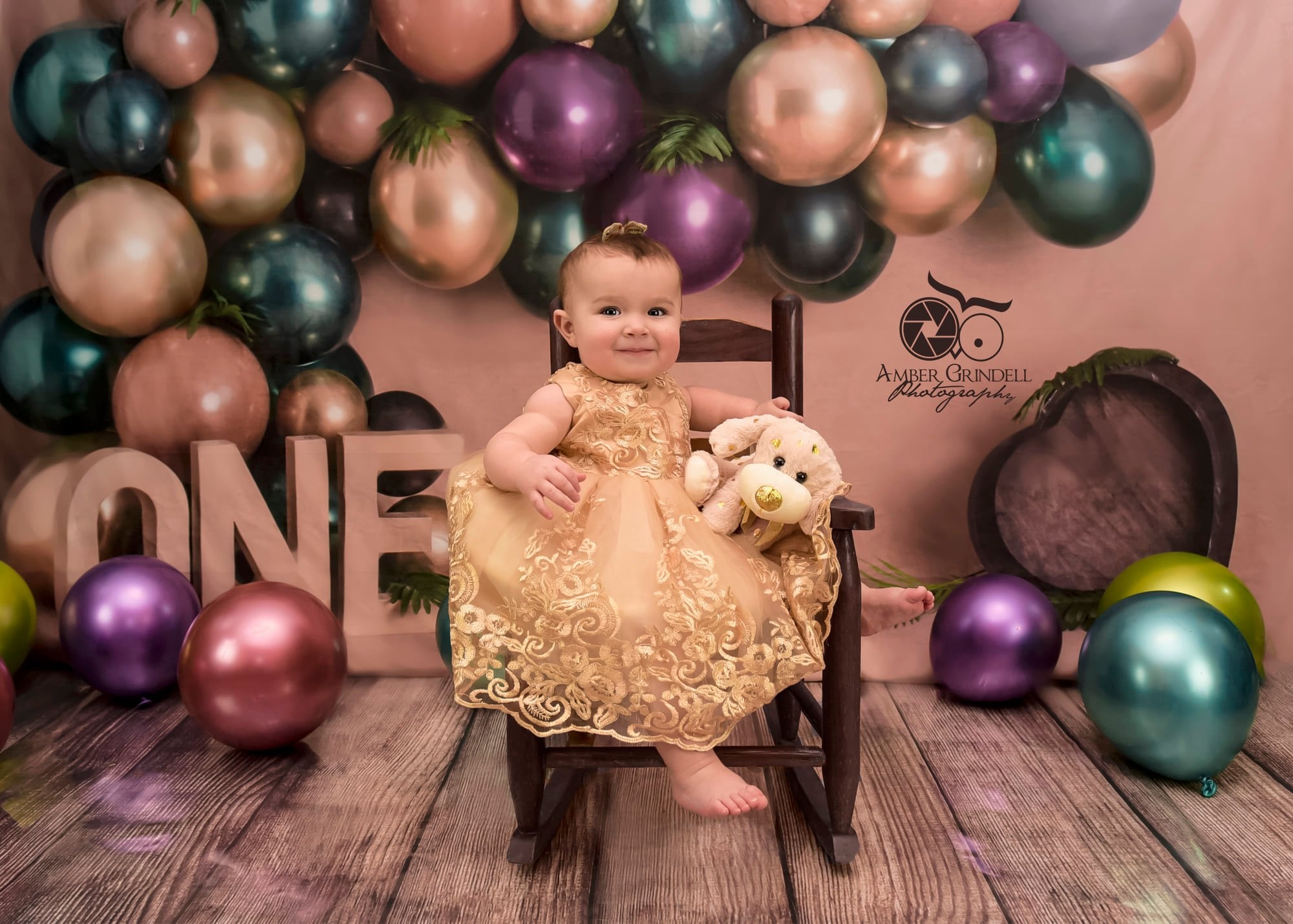 Kate 1st Birthday Balloons Backdrop Designed By Rose Abbas -UK