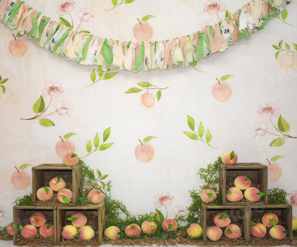 Kate Georgia Peach Backdrop Designed By Leann West -UK