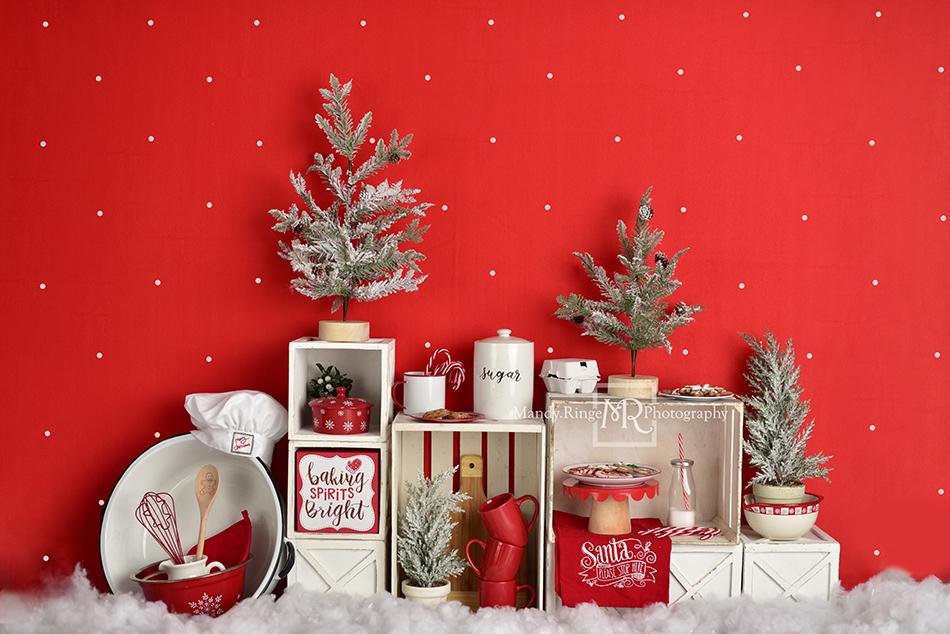 Kate Christmas Baking Party Backdrop Designed by Mandy Ringe Photography -UK