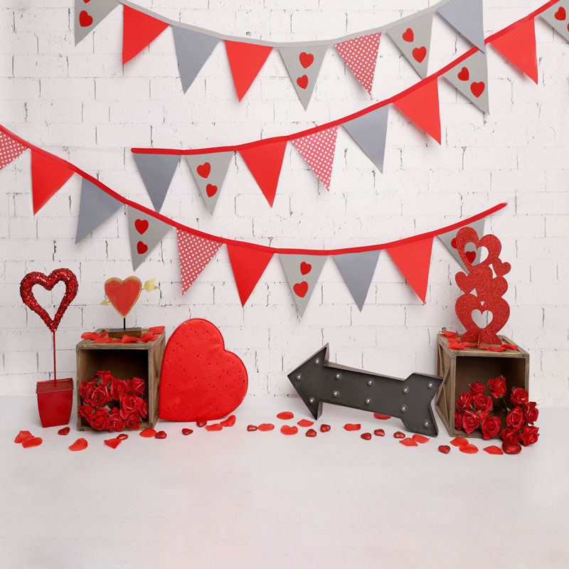 Kate Valentine's Day Party Backdrop Designed by Melissa King -UK