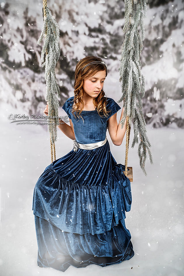Kate Winter Forest Snow Backdrop Designed by Arica Kirby