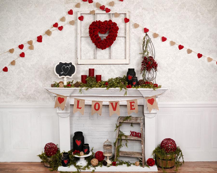 Kate Valentine's Day Love Backdrop Designed by Arica Kirby -UK