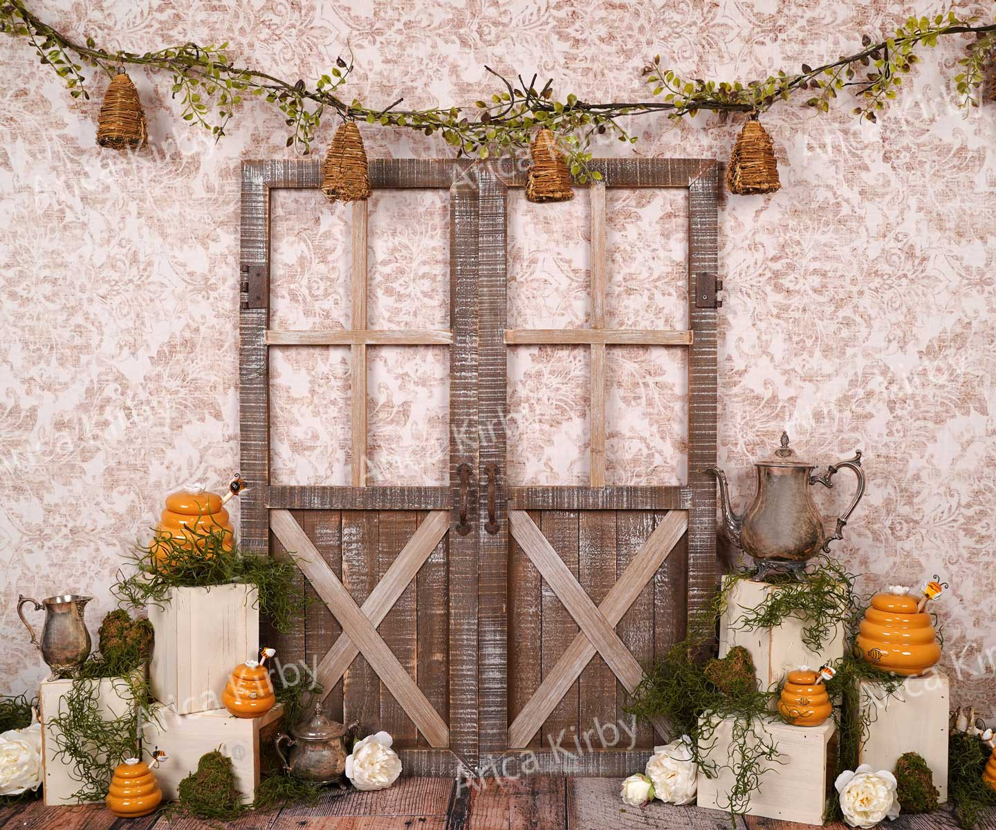 Kate Cake Smash Bee Mine Backdrop Designed by Arica Kirby -UK