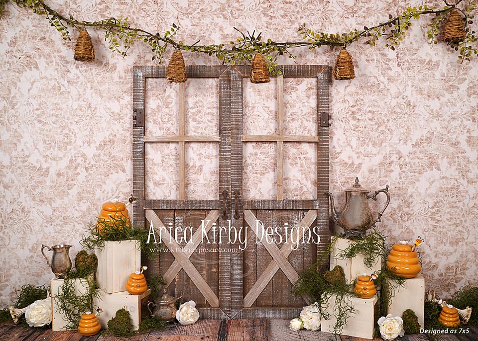 Kate Cake Smash Bee Mine Backdrop Designed by Arica Kirby -UK