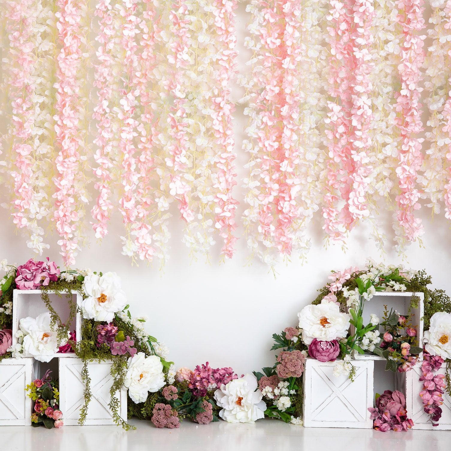 Kate Spring Florals Flower Wall Wedding Backdrop Designed By Megan Leigh Photography -UK