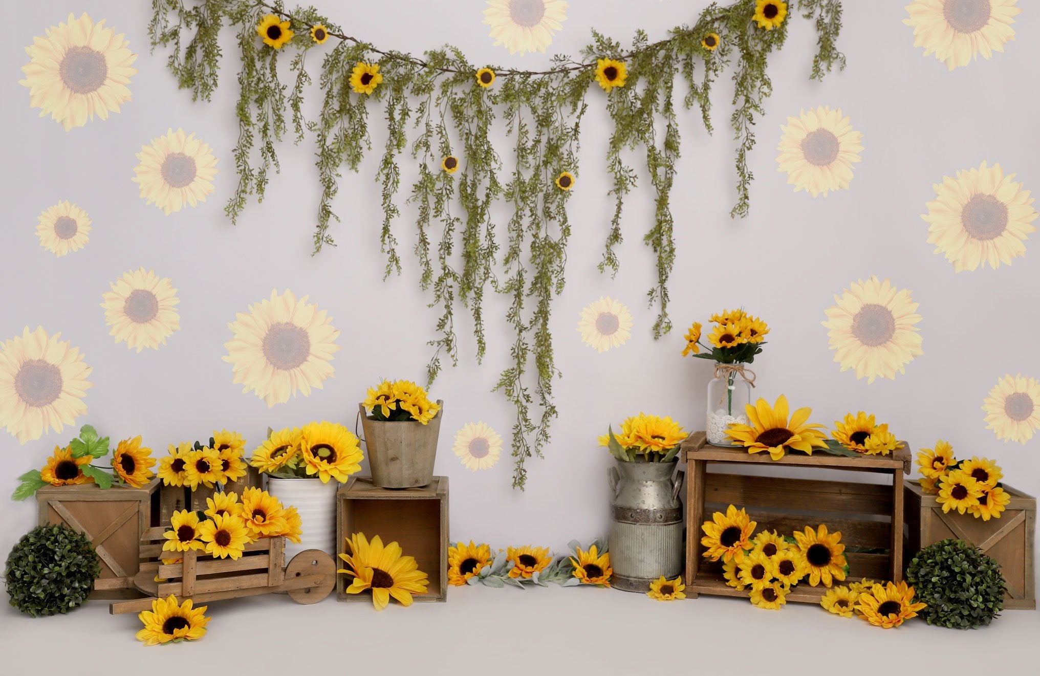 Kate Spring Sunflower Birthday Backdrop Designed by Melissa King -UK