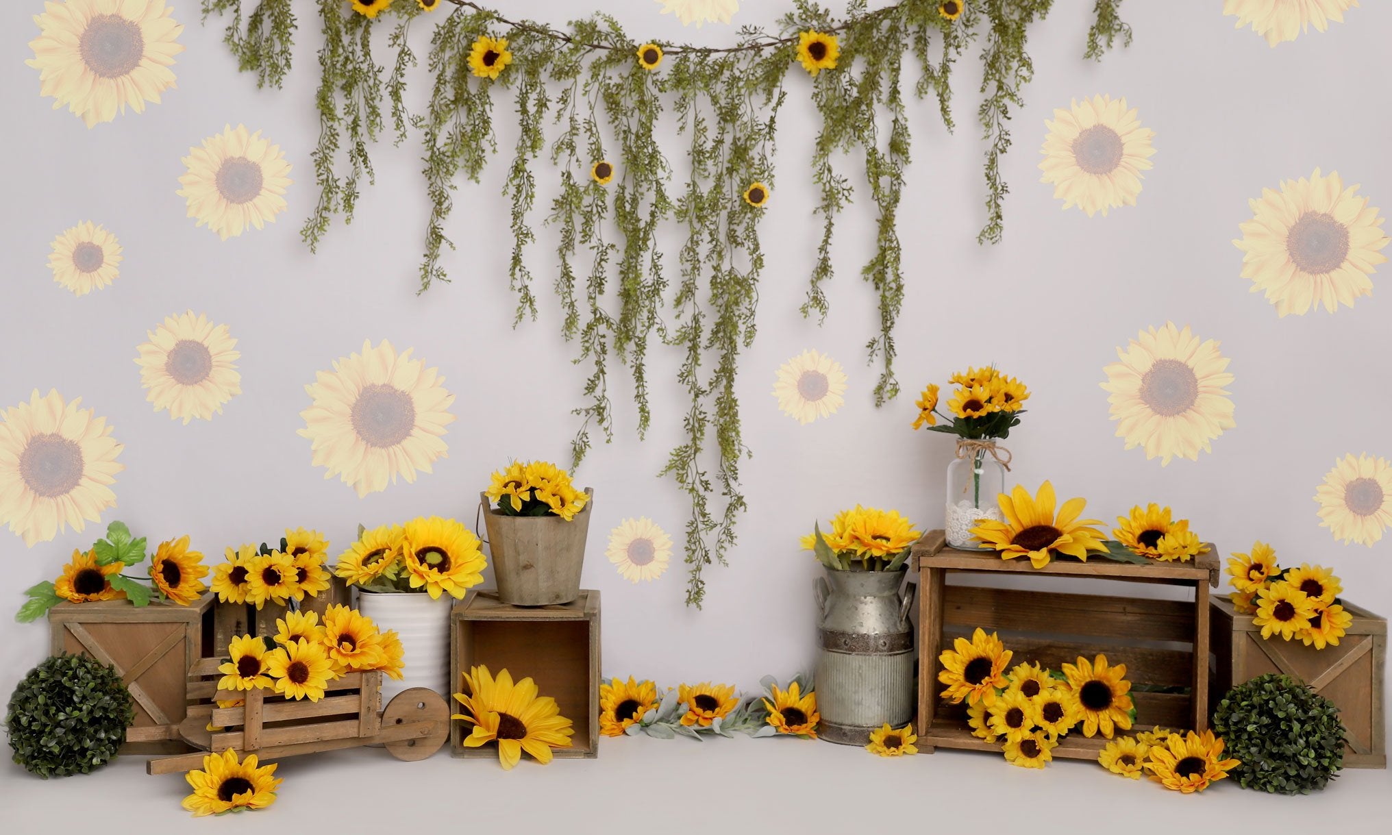 Kate Spring Sunflower Birthday Backdrop Designed by Melissa King -UK