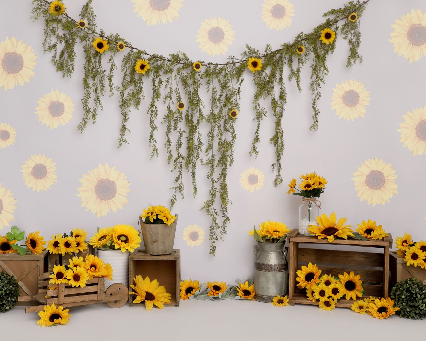 Kate Spring Sunflower Birthday Backdrop Designed by Melissa King -UK