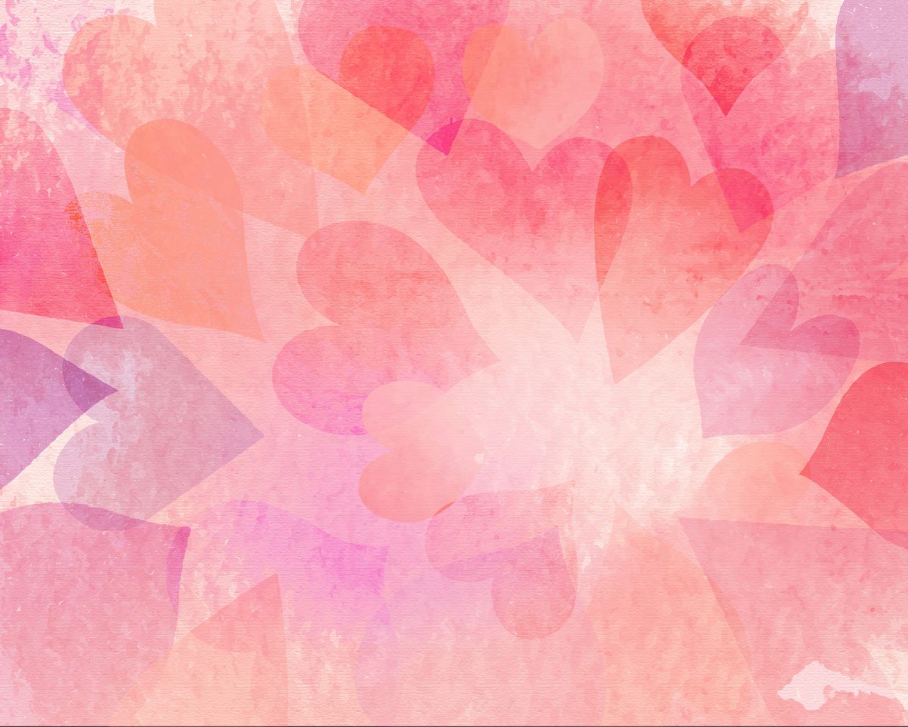 Kate Valentine's Day Pink Bokeh Hearts Backdrop Designed by Amanda Moffatt -UK