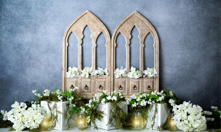 Kate Spring White Flowers Door Blue Backdrop Designed By Megan Leigh Photography -UK