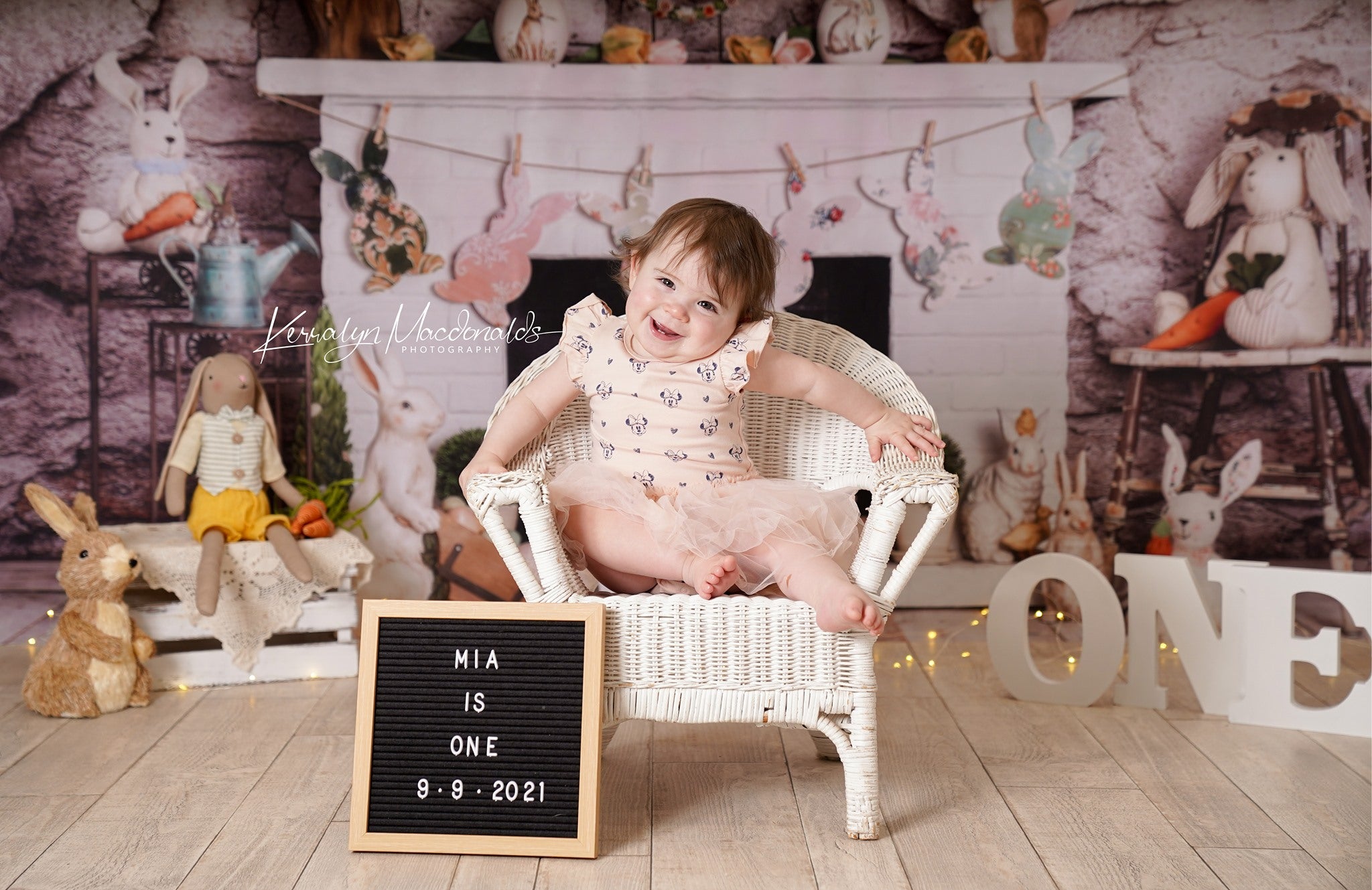 Kate Easter/spring Bunnies Carrots Fireplace Designed by Rose Abbas -UK