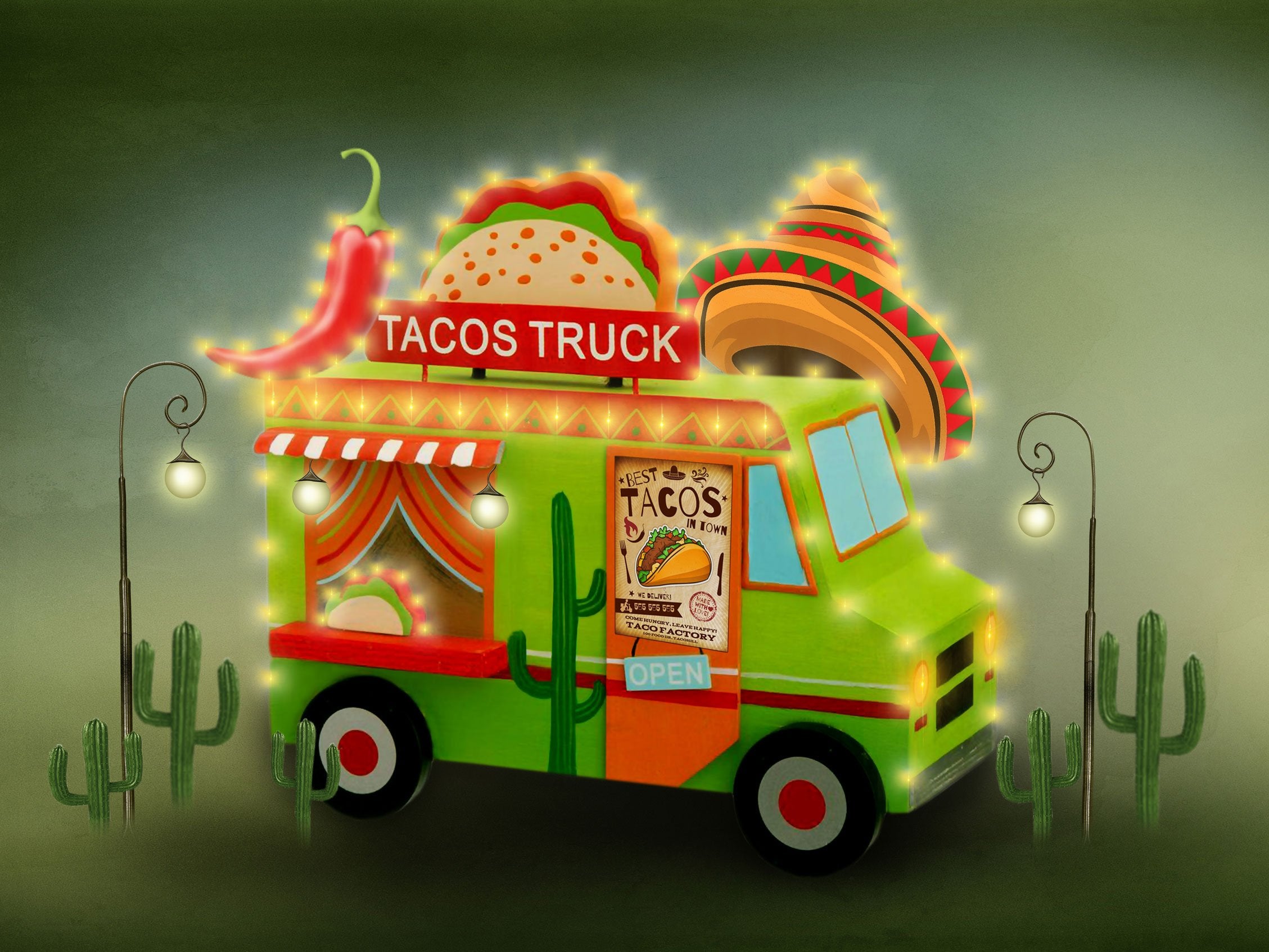 Kate Cake Smash Tacos Truck Chef Backdrop Designed by Rosabell Photography -UK