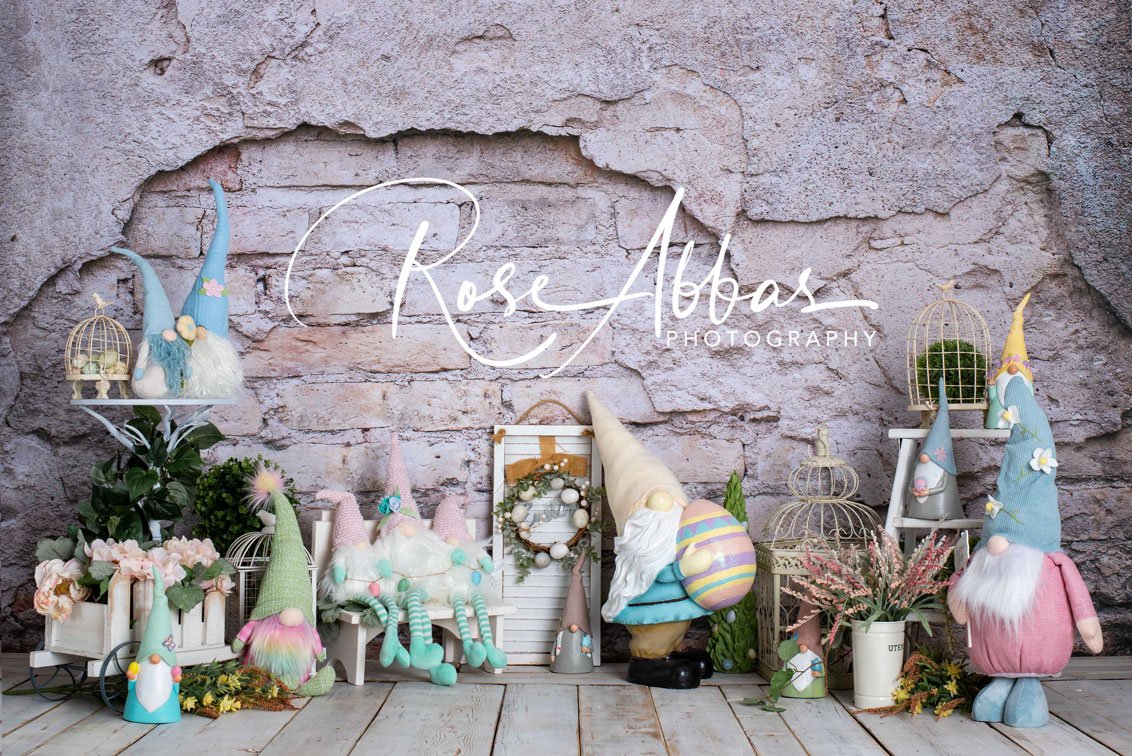 Kate Spring Elf Cake Smash Backdrop Designed by Rose Abbas -UK