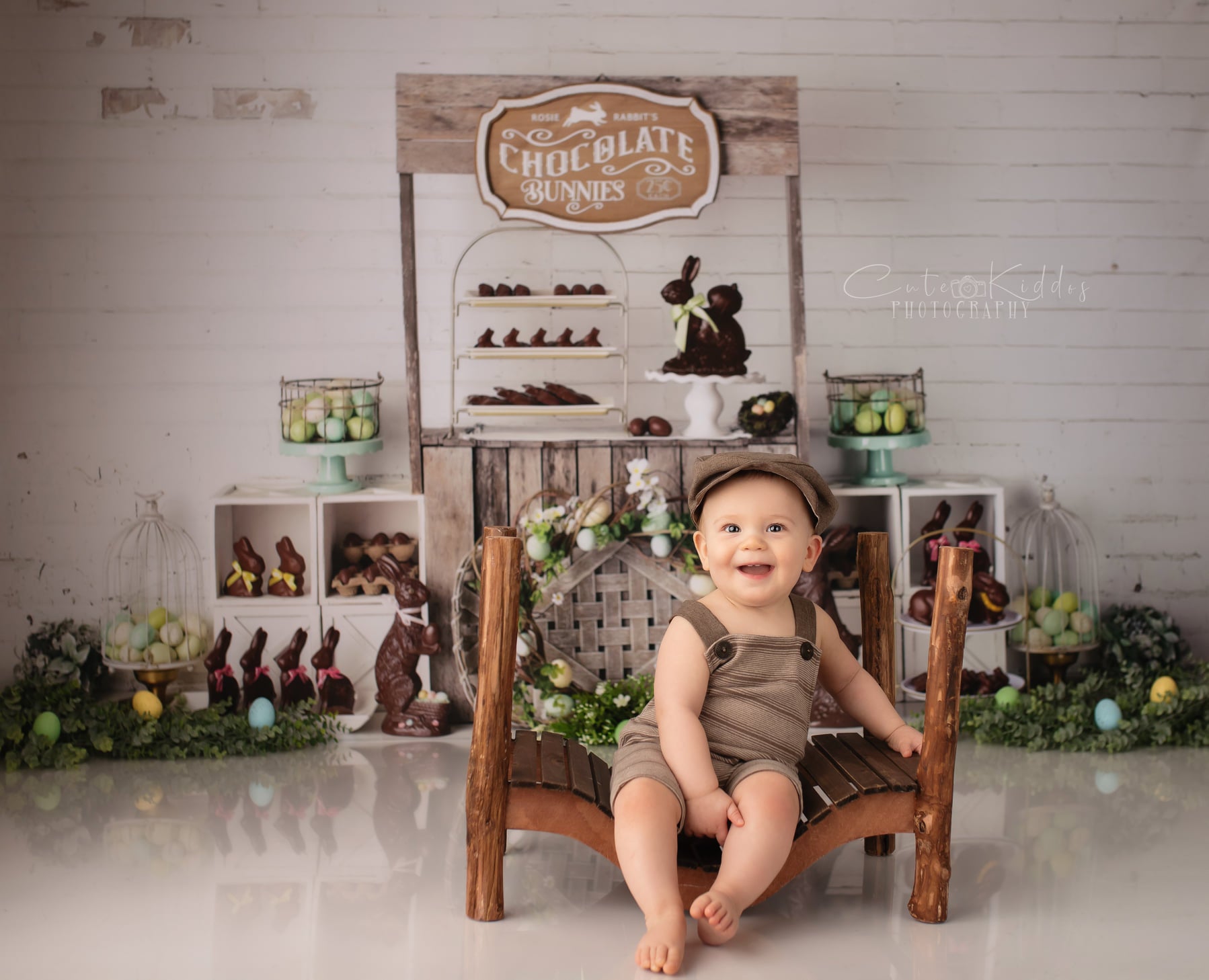 Kate Easter Chocolate Bunnies Backdrop Designed by Mandy Ringe Photography -UK
