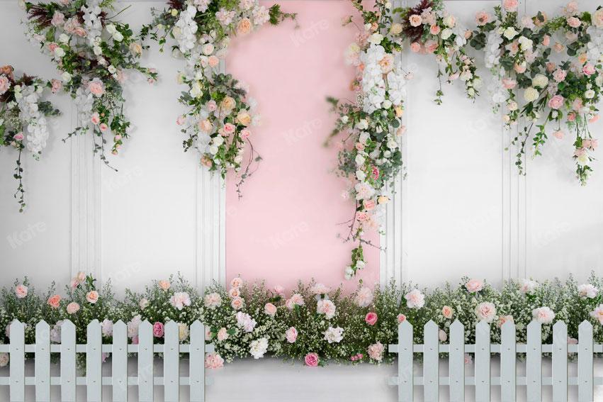 Kate Spring/wedding Roses Vine Wall Backdrop for Photography -UK