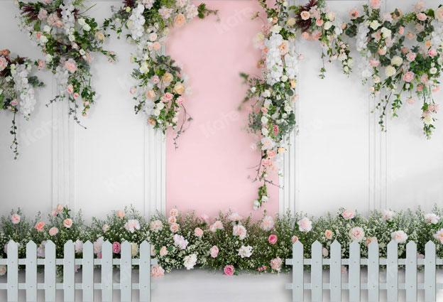 Kate Spring/wedding Roses Vine Wall Backdrop for Photography -UK