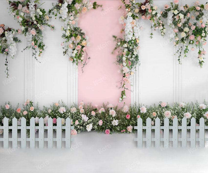 Kate Spring/wedding Roses Vine Wall Backdrop for Photography -UK