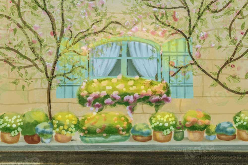 Kate Spring Garden Widow in the Front Backdrop for Photography -UK