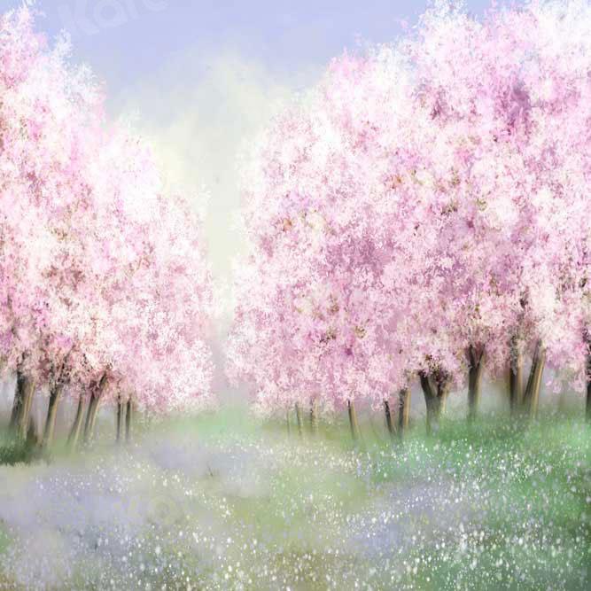 Kate Spring Cherry Blossom Garden Backdrop for Photography -UK