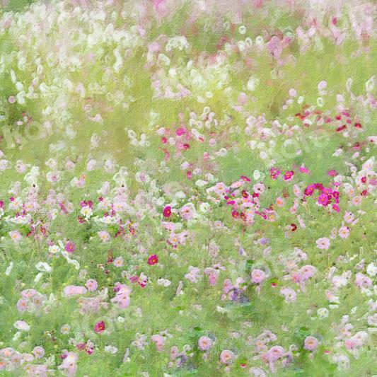 Kate Fine Art Grass and Flowers Oil Painting Backdrop for Photography -UK