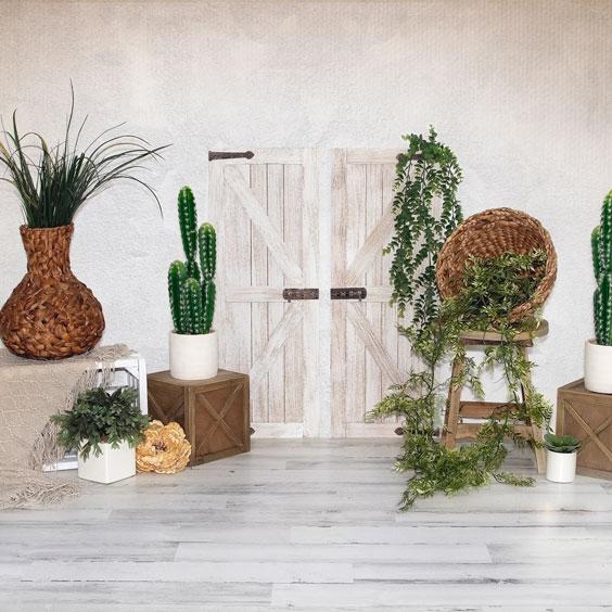 Kate Summer Cactus Door Backdrop Designed by Valerie Miranda -UK