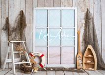 Kate Summer Sailor Boatman Window Backdrop Designed By Rose Abbas -UK
