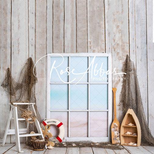 Kate Summer Sailor Boatman Window Backdrop Designed By Rose Abbas -UK