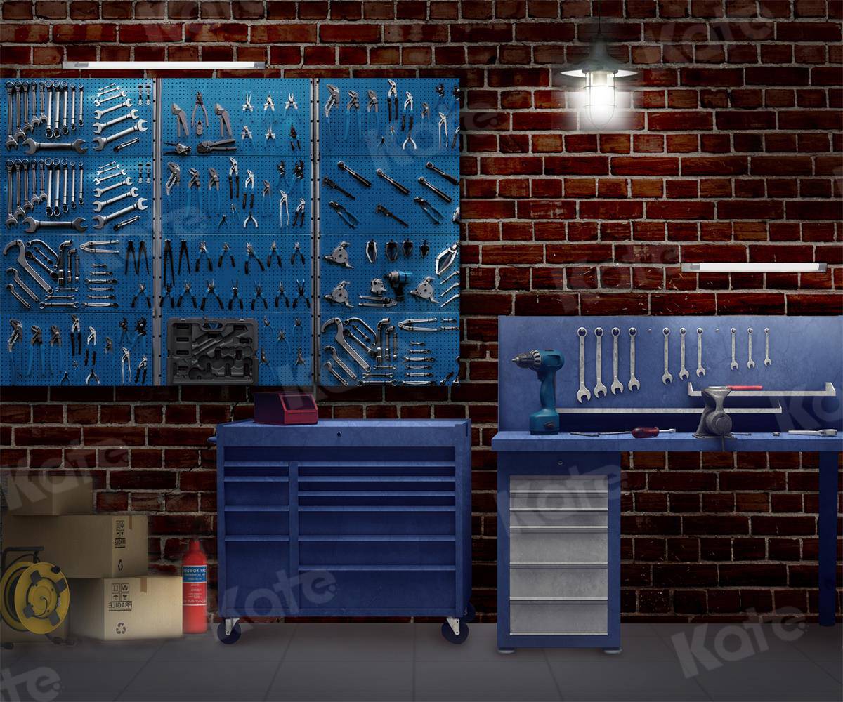 Kate Father's Day Tool Room Backdrop for Photography -UK