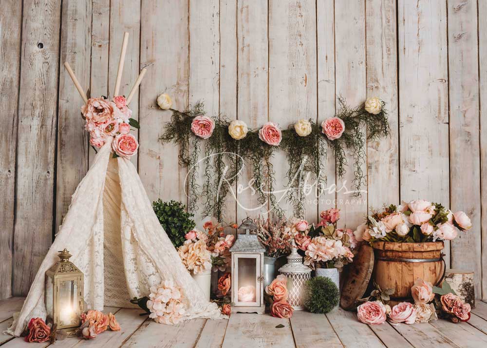 Kate Cake Smash Summer Floral Backdrop Designed By Rose Abbas -UK