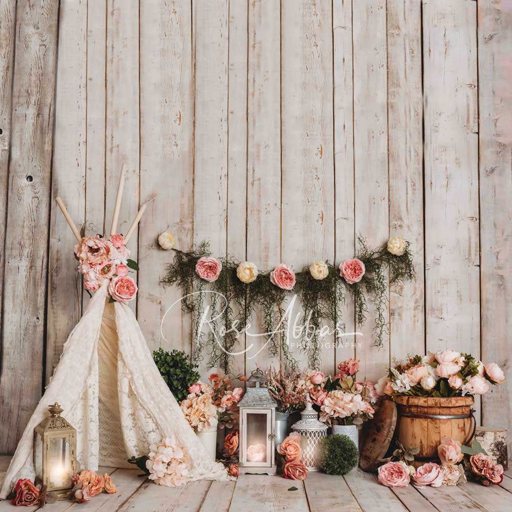 Kate Cake Smash Summer Floral Backdrop Designed By Rose Abbas -UK