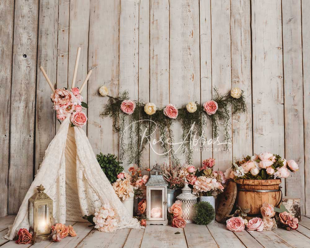 Kate Cake Smash Summer Floral Backdrop Designed By Rose Abbas -UK