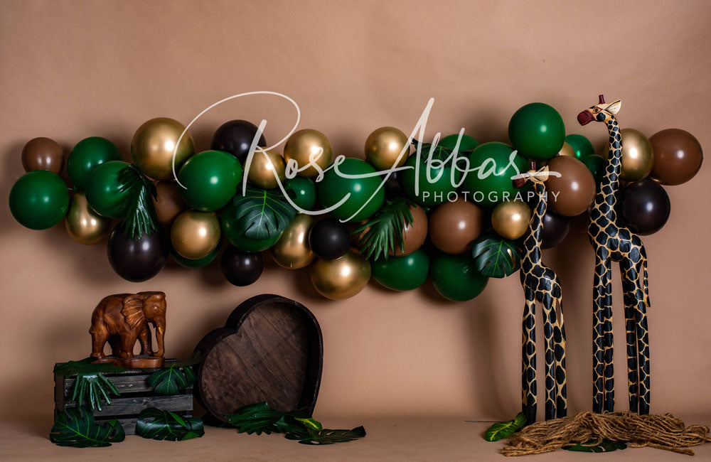 Kate Cake Smash Giraffe Backdrop Designed By Rose Abbas -UK