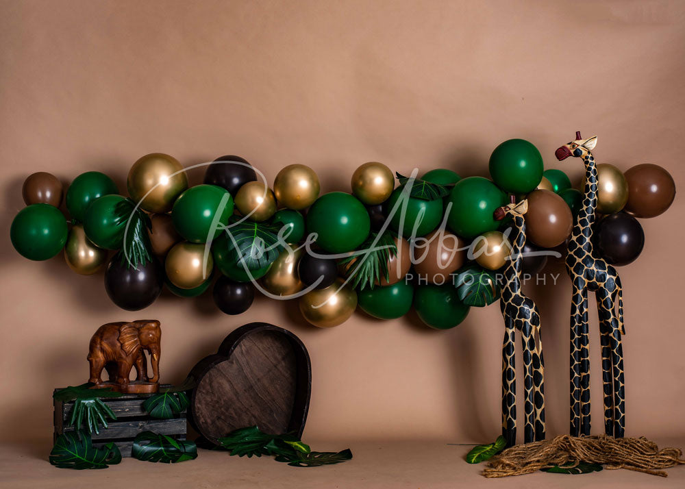 Kate Cake Smash Giraffe Backdrop Designed By Rose Abbas -UK