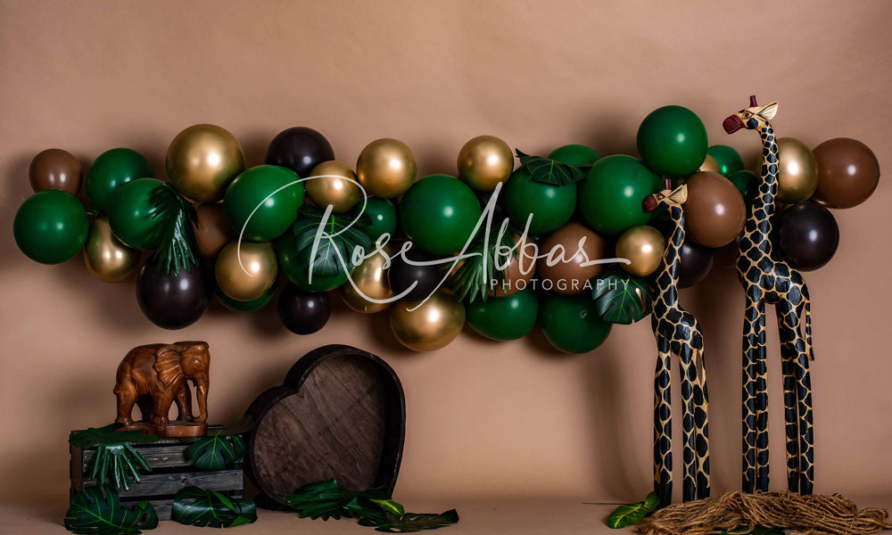 Kate Cake Smash Giraffe Backdrop Designed By Rose Abbas -UK