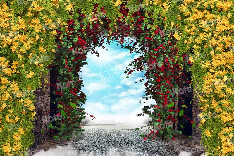 Kate Summer Floral Arch Wall Backdrop for Photography -UK