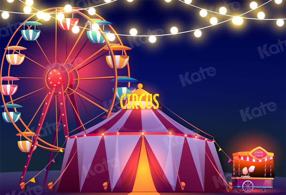 Kate Cake Smash Children Happy Circus Backdrop for Photography -UK