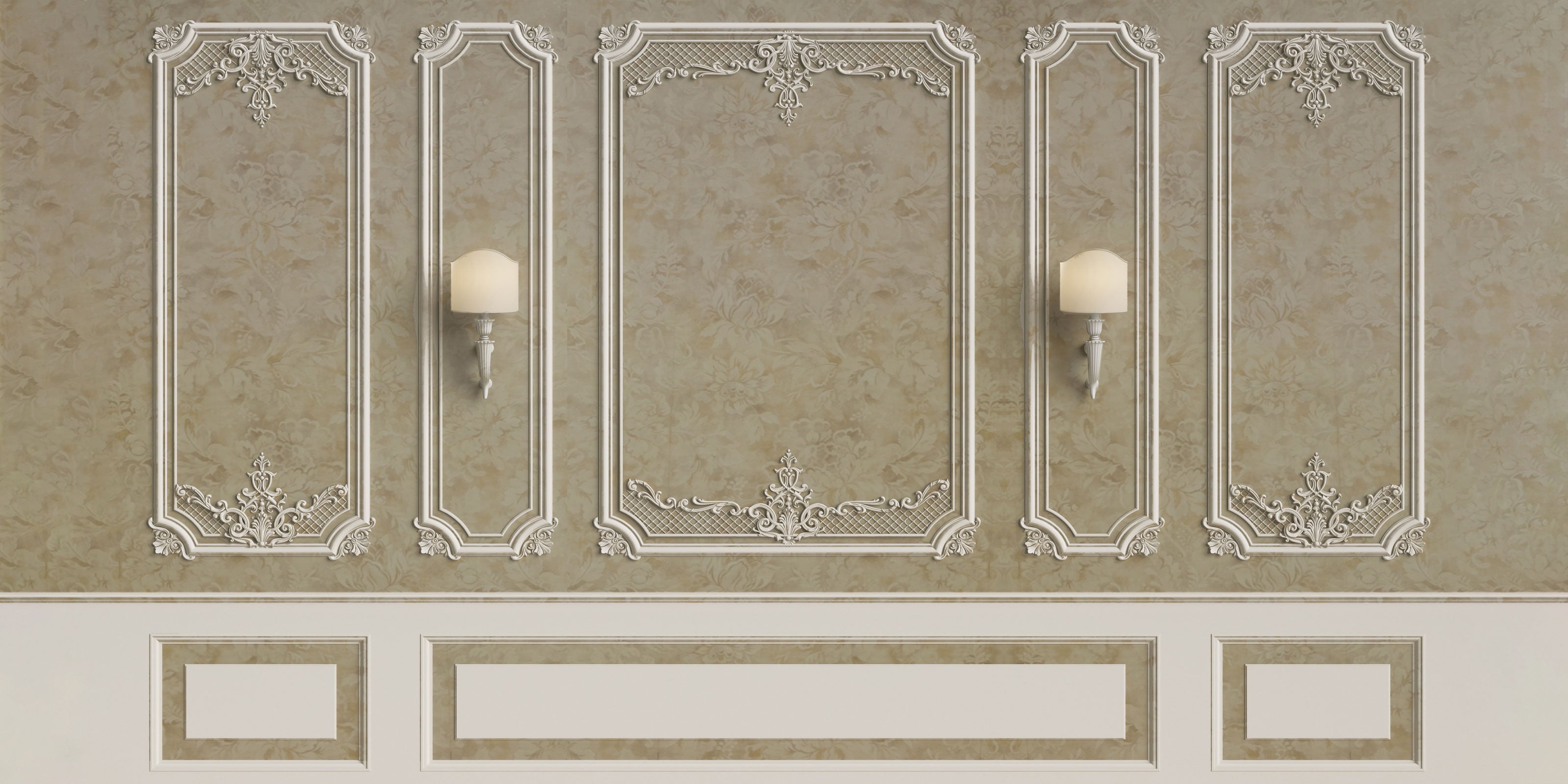 Kate Boudoir Beige Floral Vintage Wall Wedding Backdrop for Photography -UK