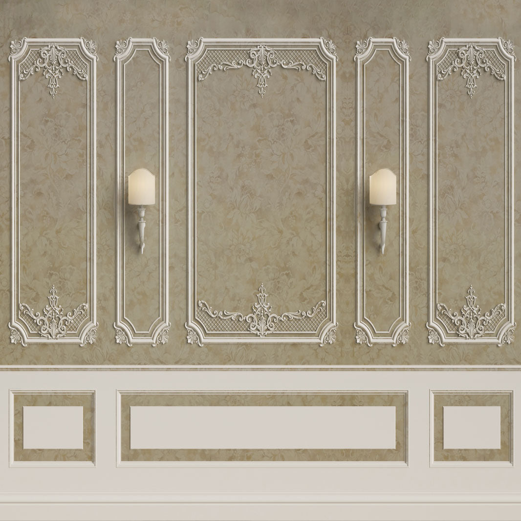 Kate Boudoir Beige Floral Vintage Wall Wedding Backdrop for Photography -UK