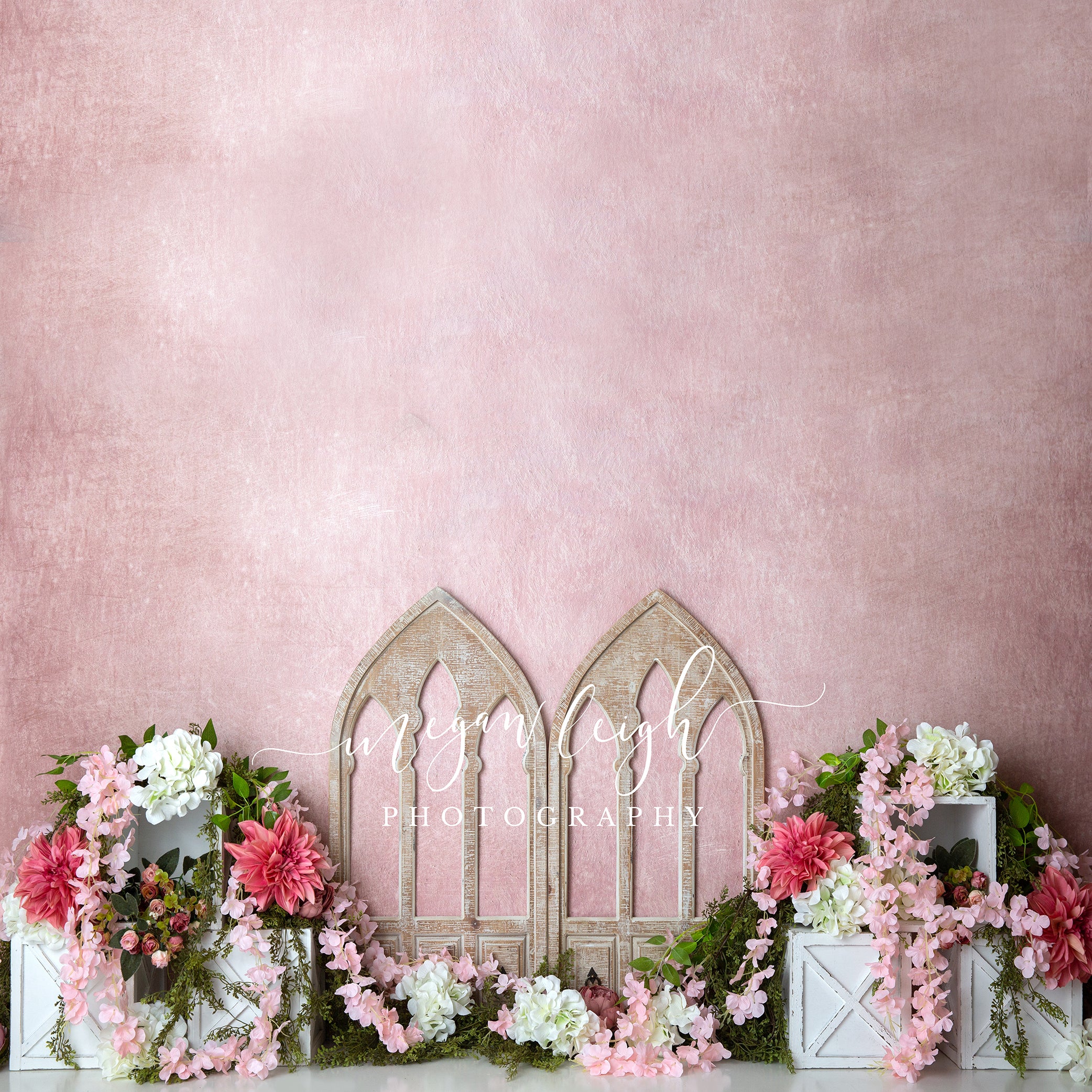 Kate Spring Barn Door Cake Smash Pink Backdrop Designed by Megan Leigh Photography -UK