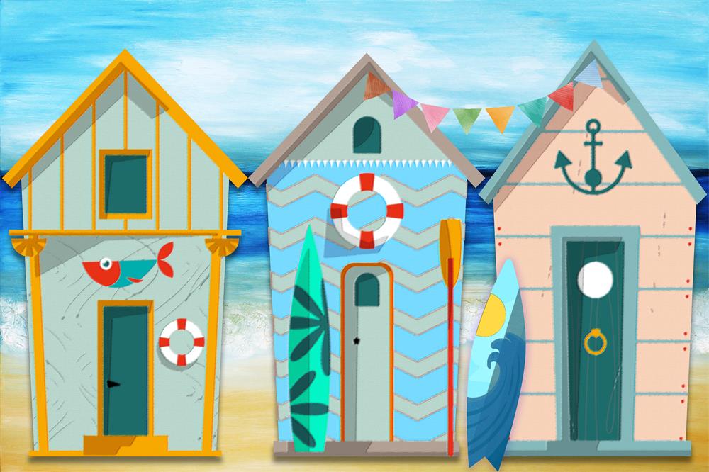 Kate Summer Seaside Cottage Backdrop for Photography -UK