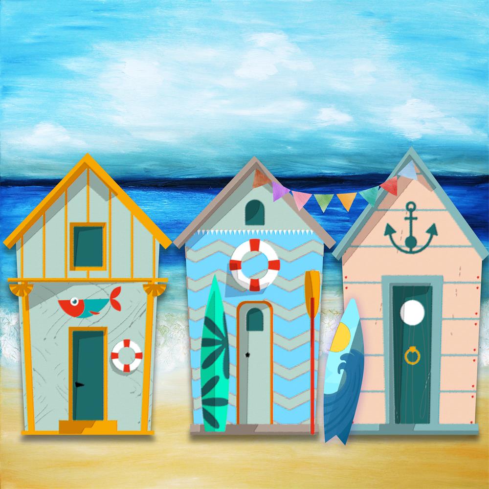 Kate Summer Seaside Cottage Backdrop for Photography -UK